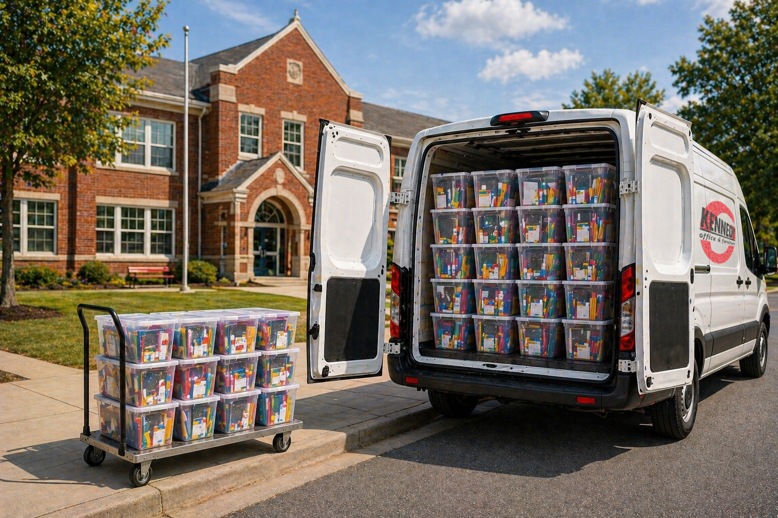 Kennedy for Kids school supply kits